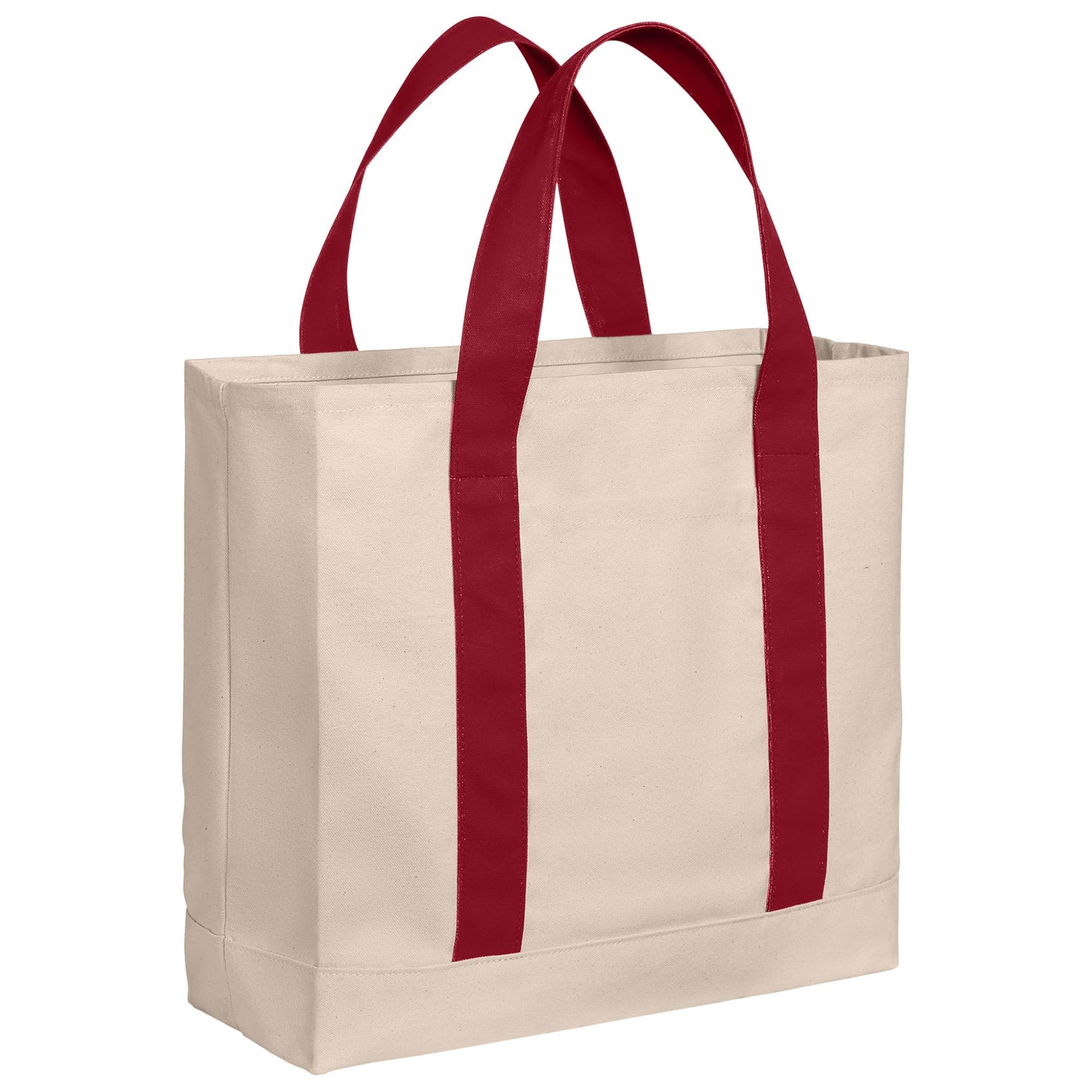 Natural Deep Black Tote Bag - Port Authority - Durable Canvas