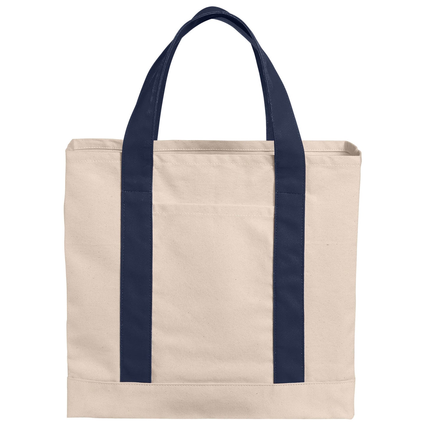 Natural Deep Black Tote Bag - Port Authority - Durable Canvas
