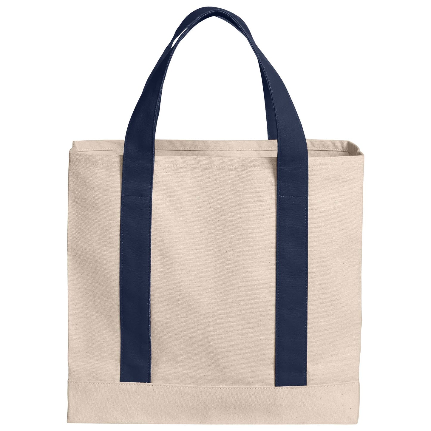 Natural Deep Black Tote Bag - Port Authority - Durable Canvas