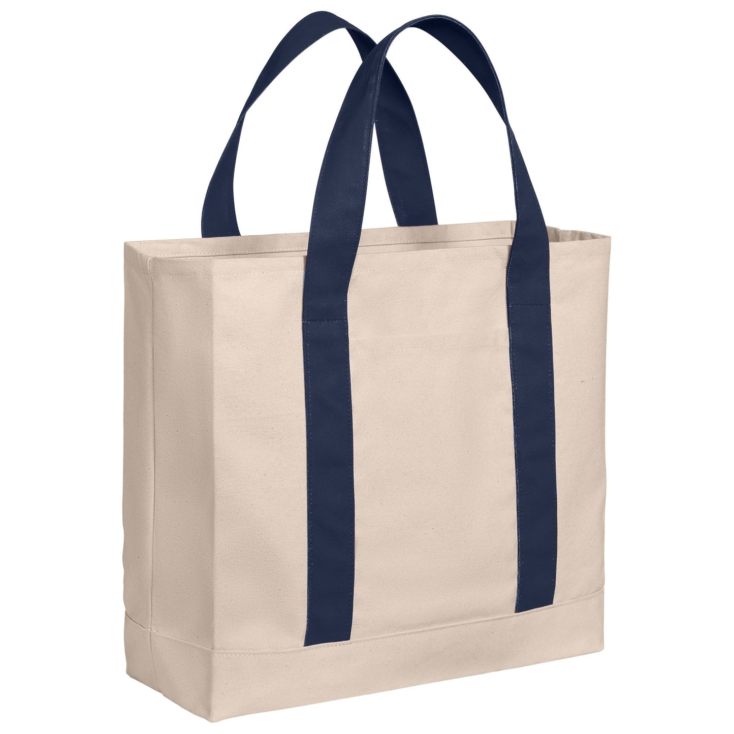Natural Deep Black Tote Bag - Port Authority - Durable Canvas