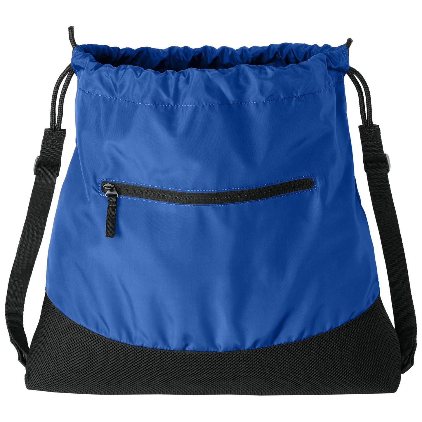 Deep Black Cinch Packs - Port Authority - Durable Mesh Design
