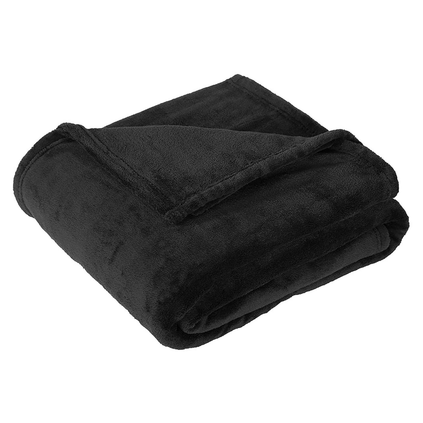 Deep Black Blanket - Port Authority - Plush Softness