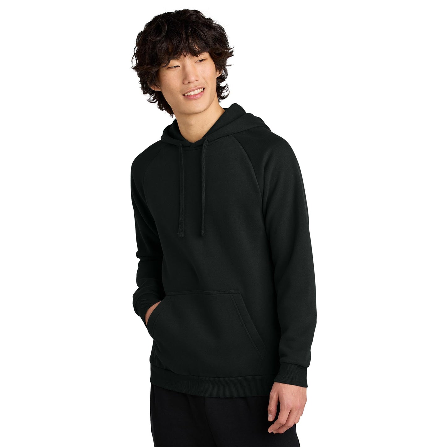 Jet Black Sweatshirt - District - Soft Fleece Fabric