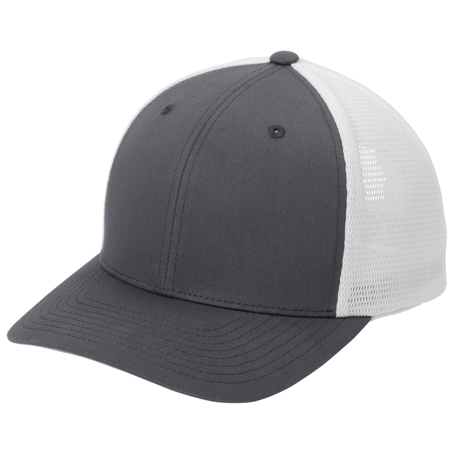 Heather Graphite Ball Cap - Port Authority - Flexfit Tech