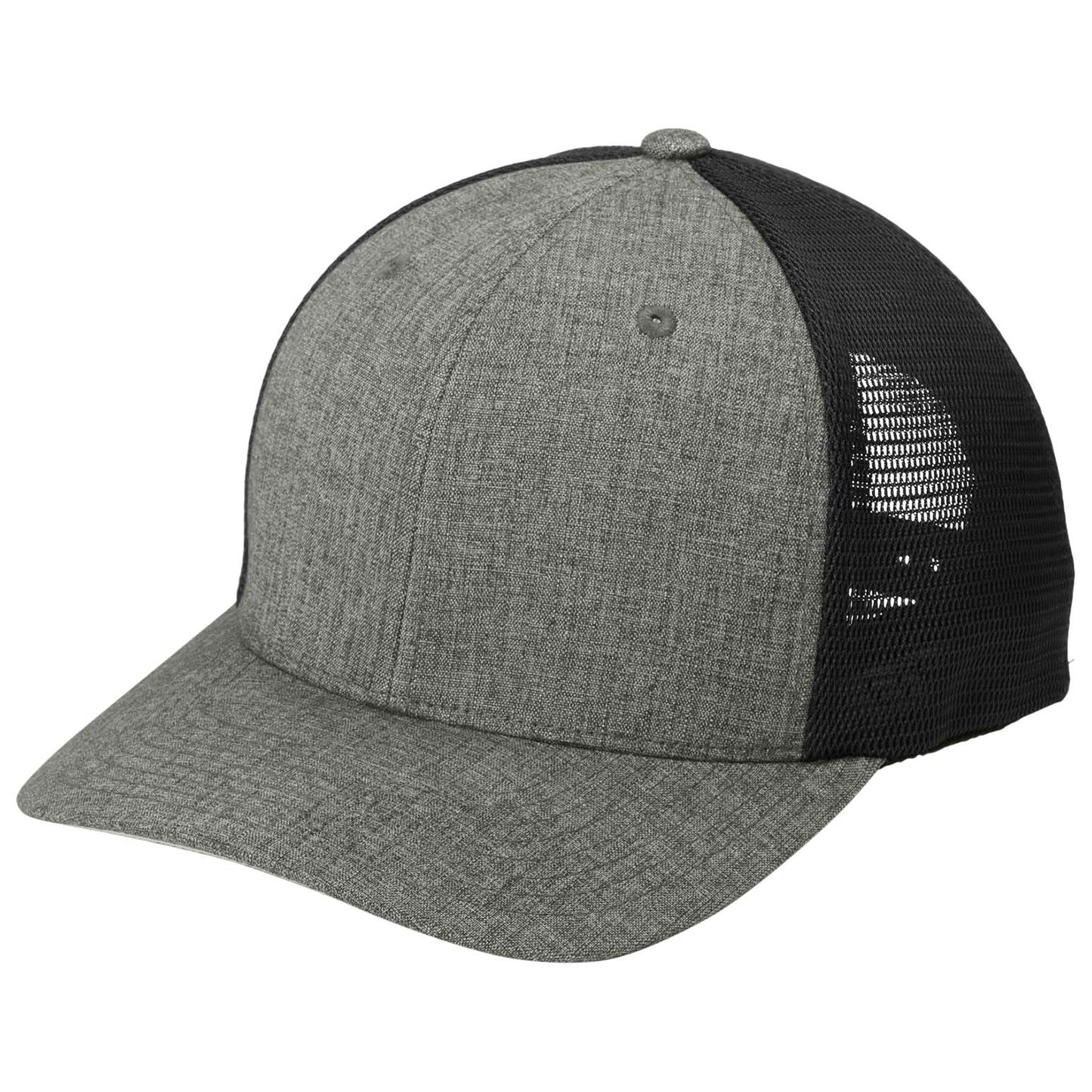Heather Graphite Ball Cap - Port Authority - Flexfit Tech
