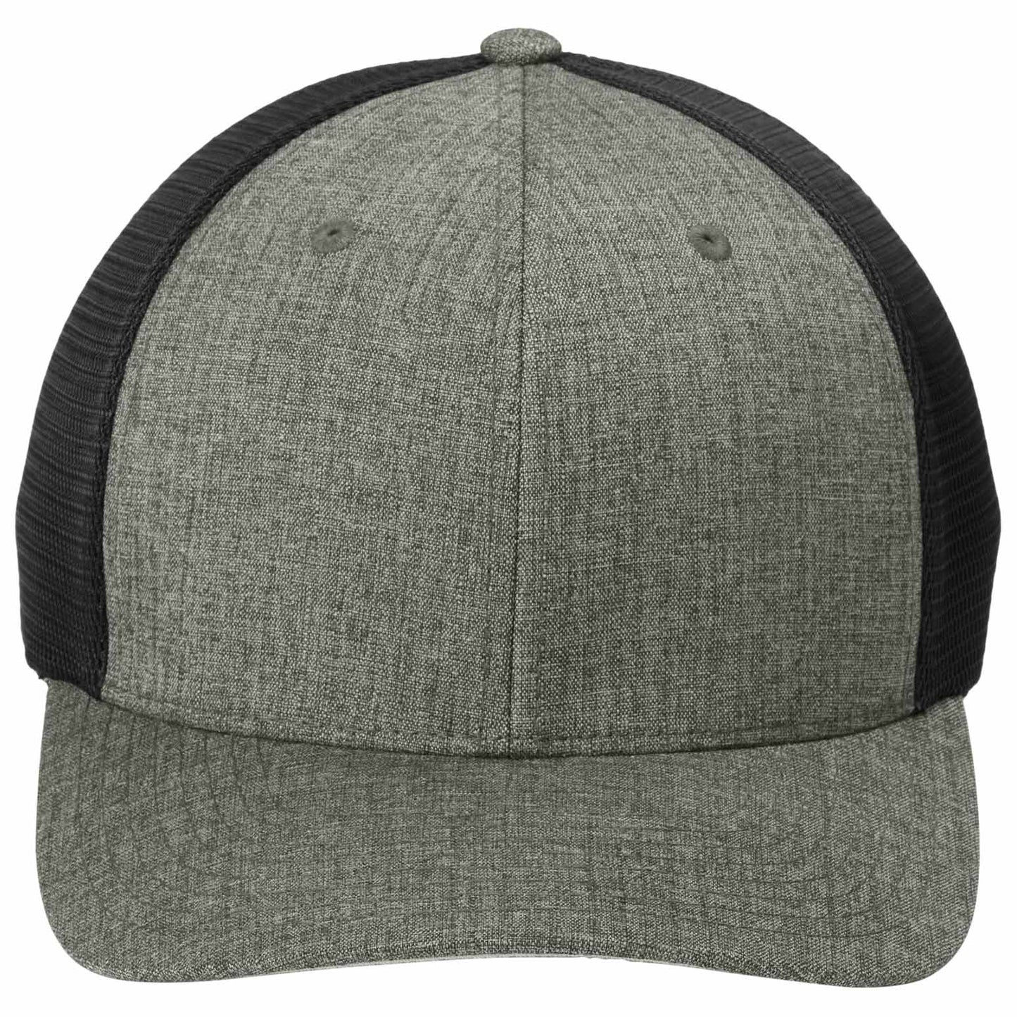 Heather Graphite Ball Cap - Port Authority - Flexfit Tech