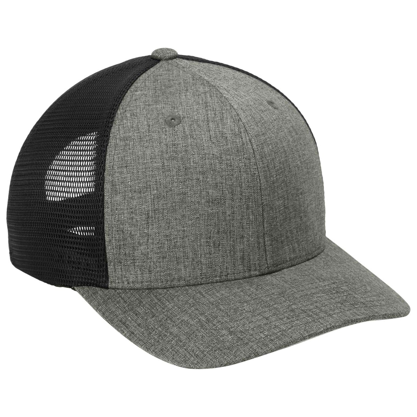 Heather Graphite Ball Cap - Port Authority - Flexfit Tech