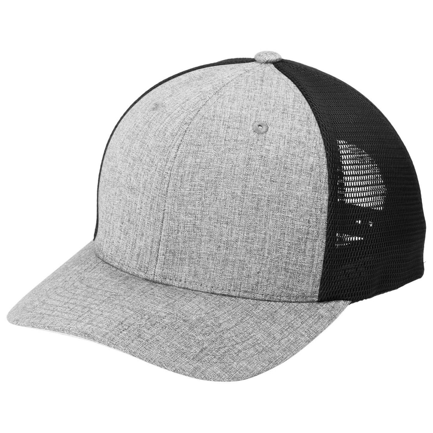 Heather Graphite Ball Cap - Port Authority - Flexfit Tech