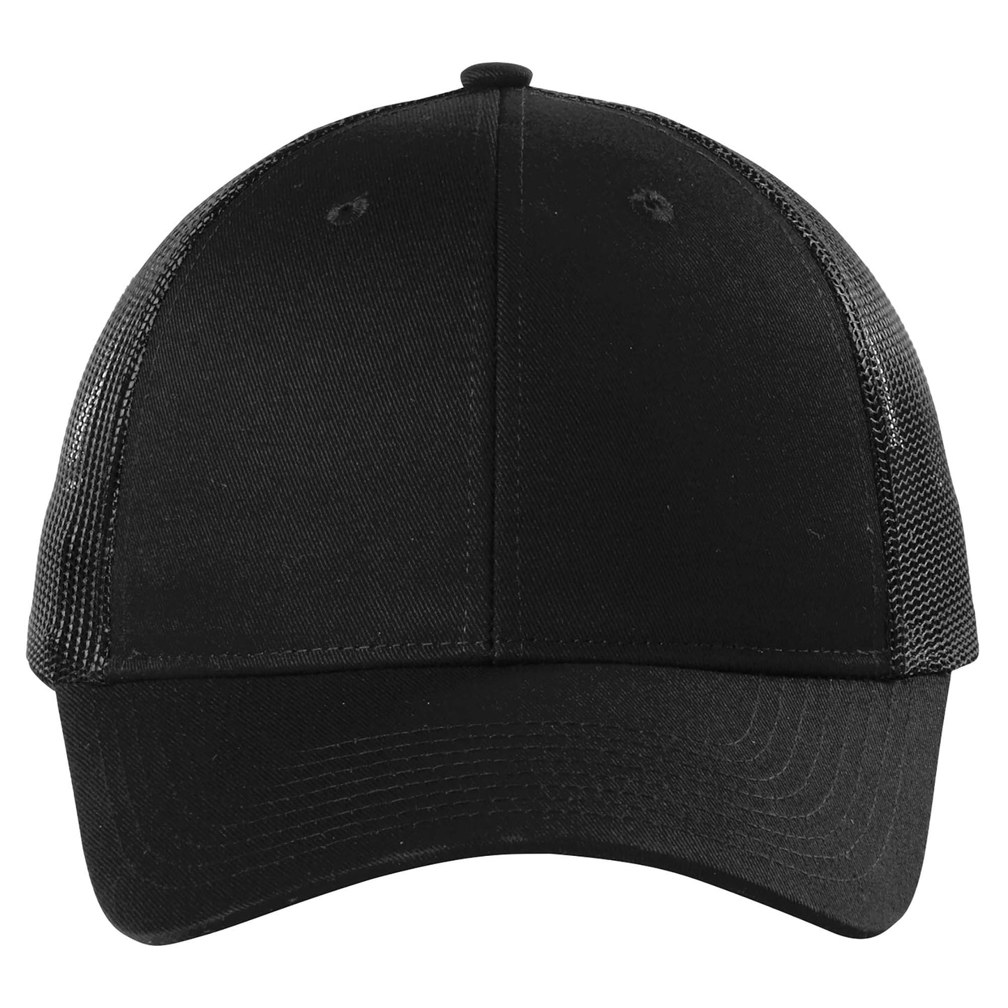 Black Ball Cap - Port Authority - Stylish Cotton Twill - Snapback