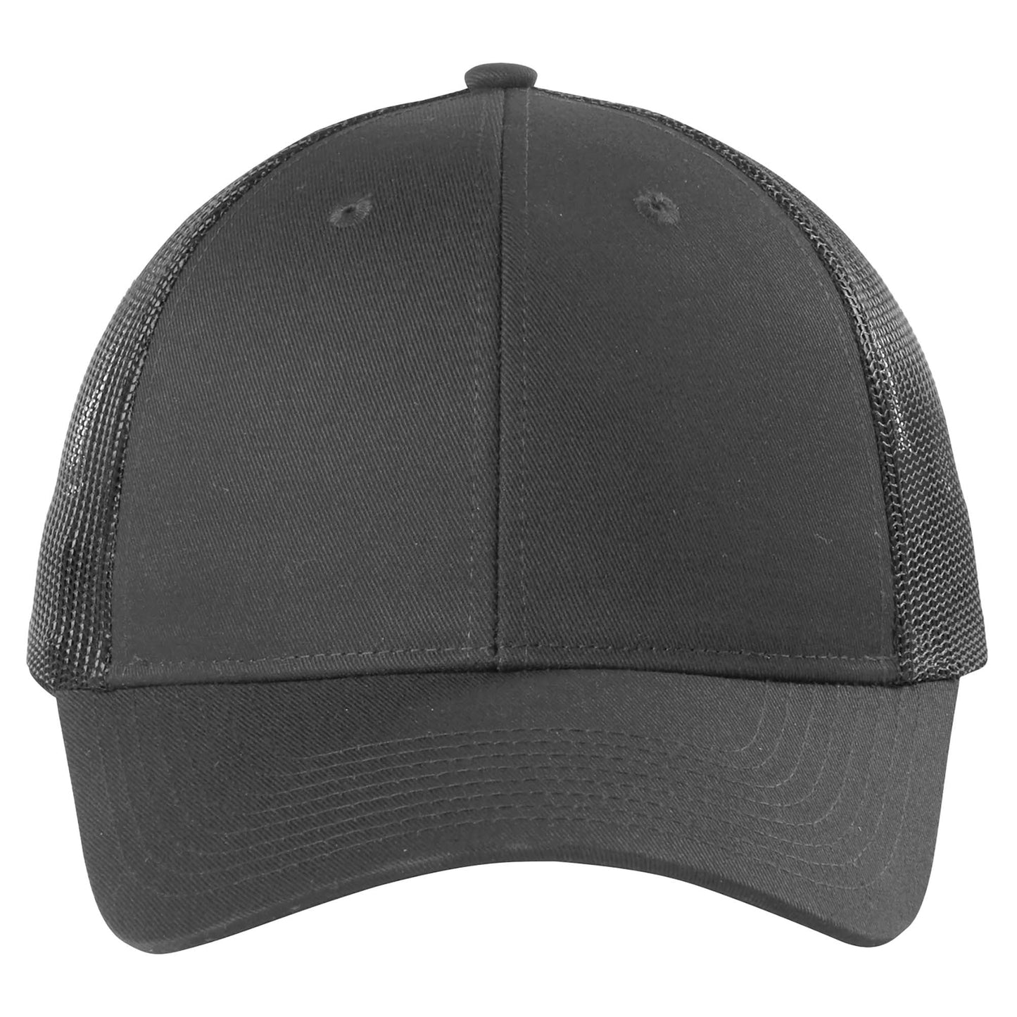 Black Ball Cap - Port Authority - Stylish Cotton Twill - Snapback