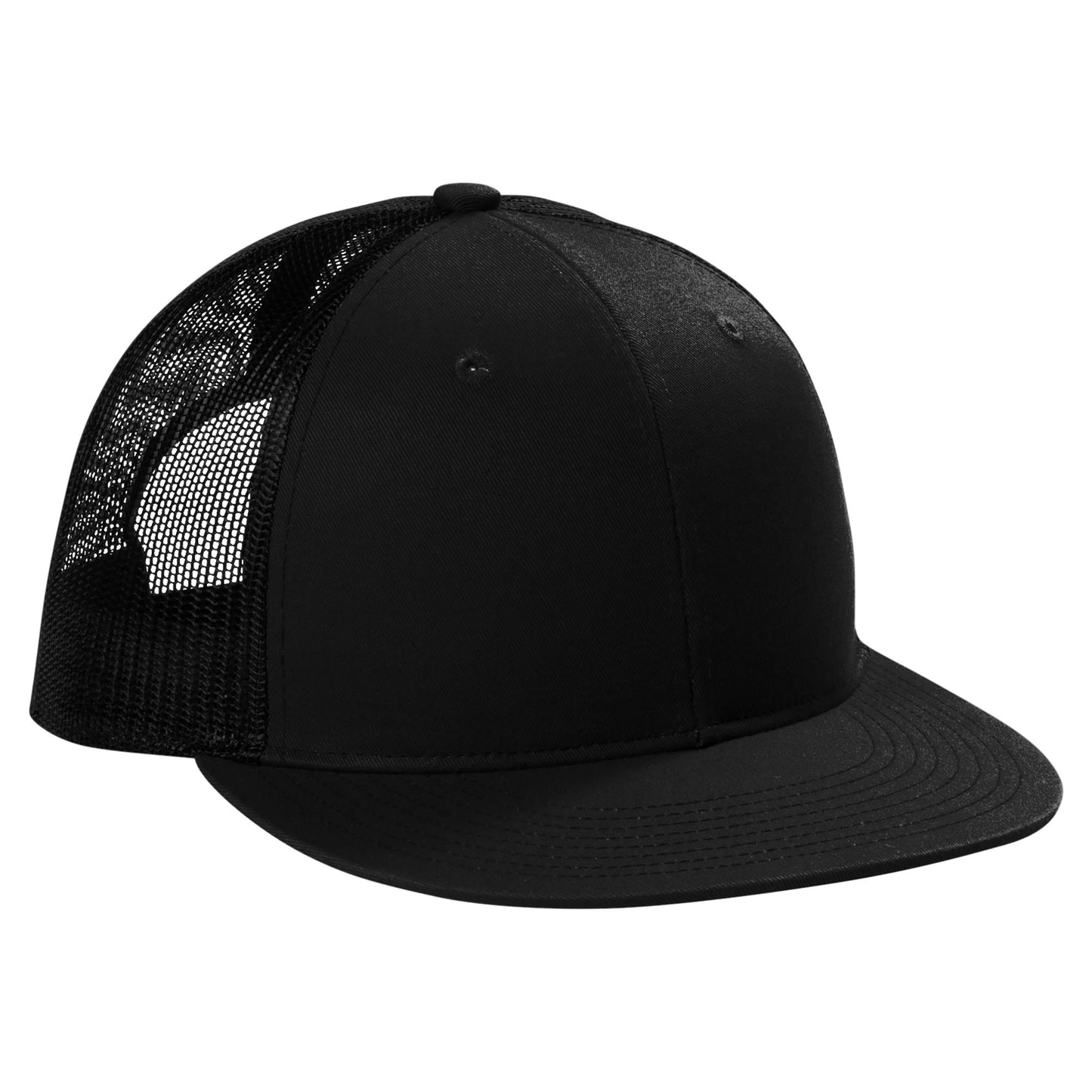 Grey Steel Flat Brim Hat - Port Authority - Stylish Snapback