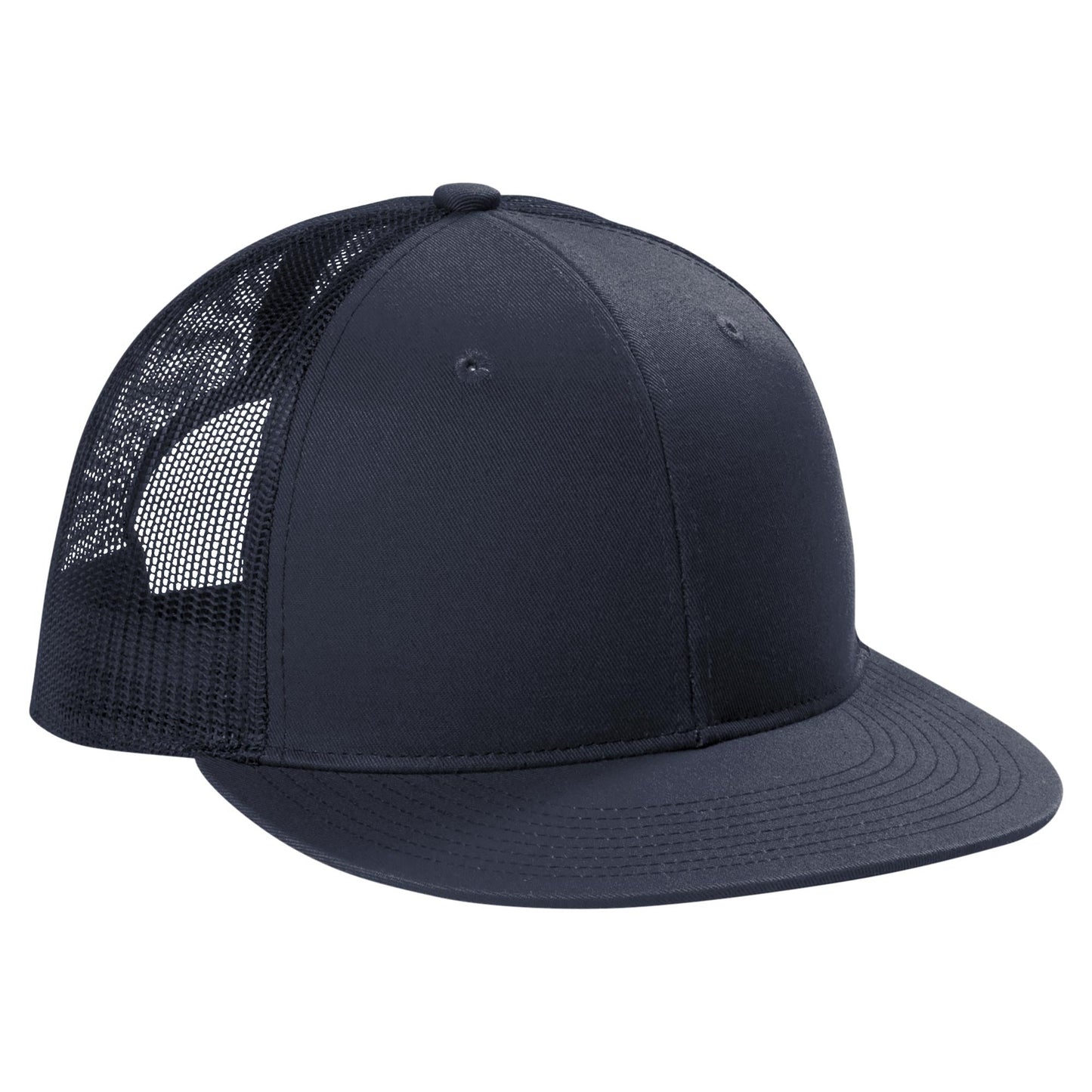 Grey Steel Flat Brim Hat - Port Authority - Stylish Snapback