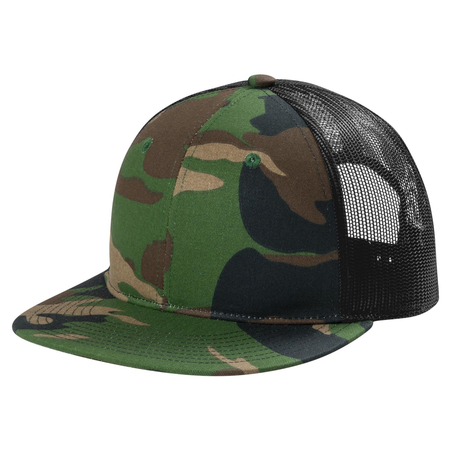 Grey Steel Flat Brim Hat - Port Authority - Stylish Snapback