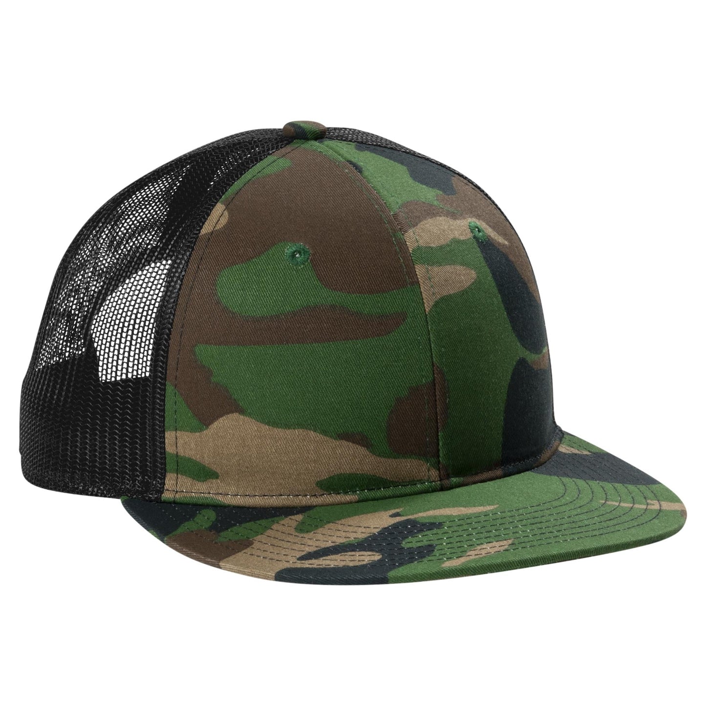 Grey Steel Flat Brim Hat - Port Authority - Stylish Snapback