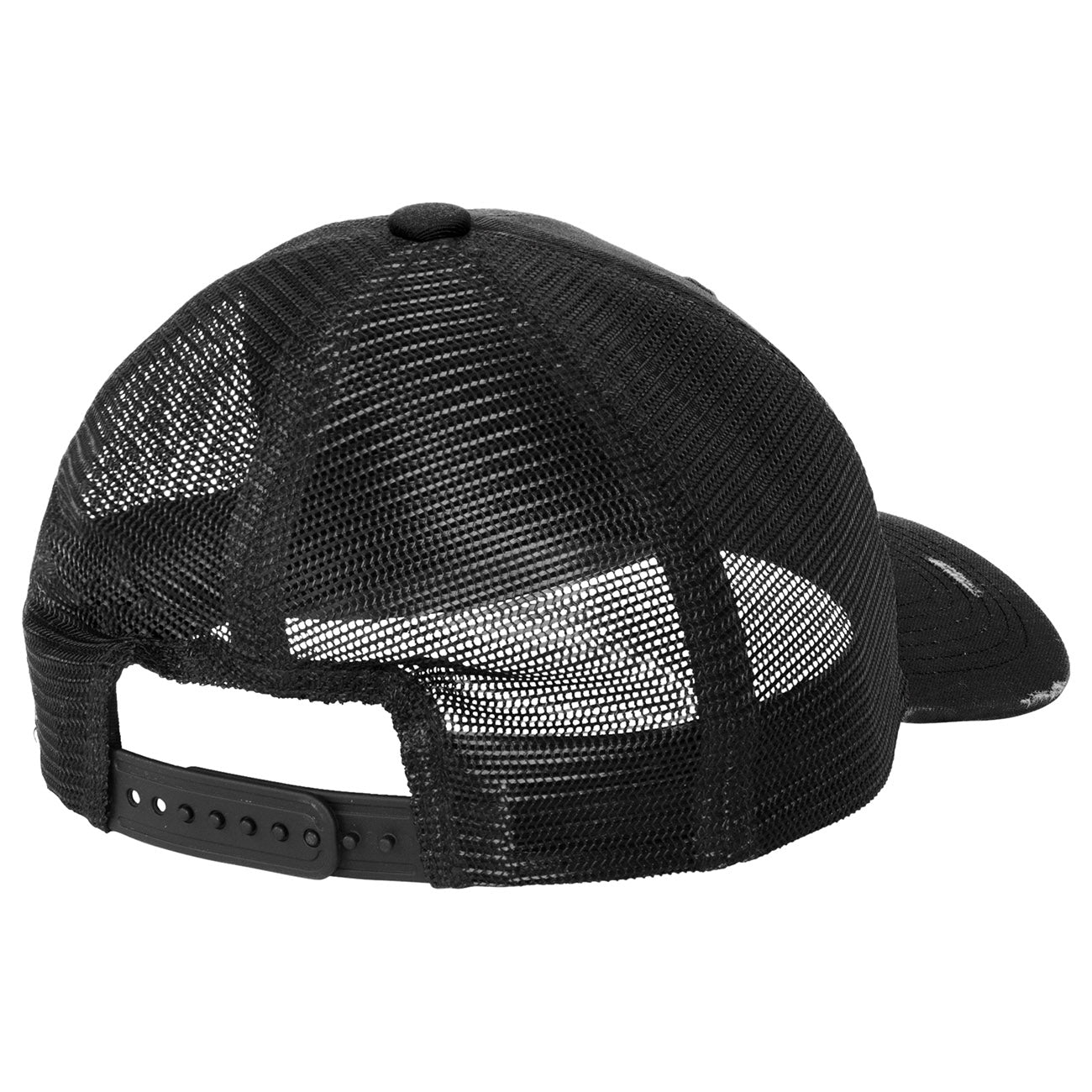 Grey Steel Ball Cap - Port Authority - Distressed Mesh