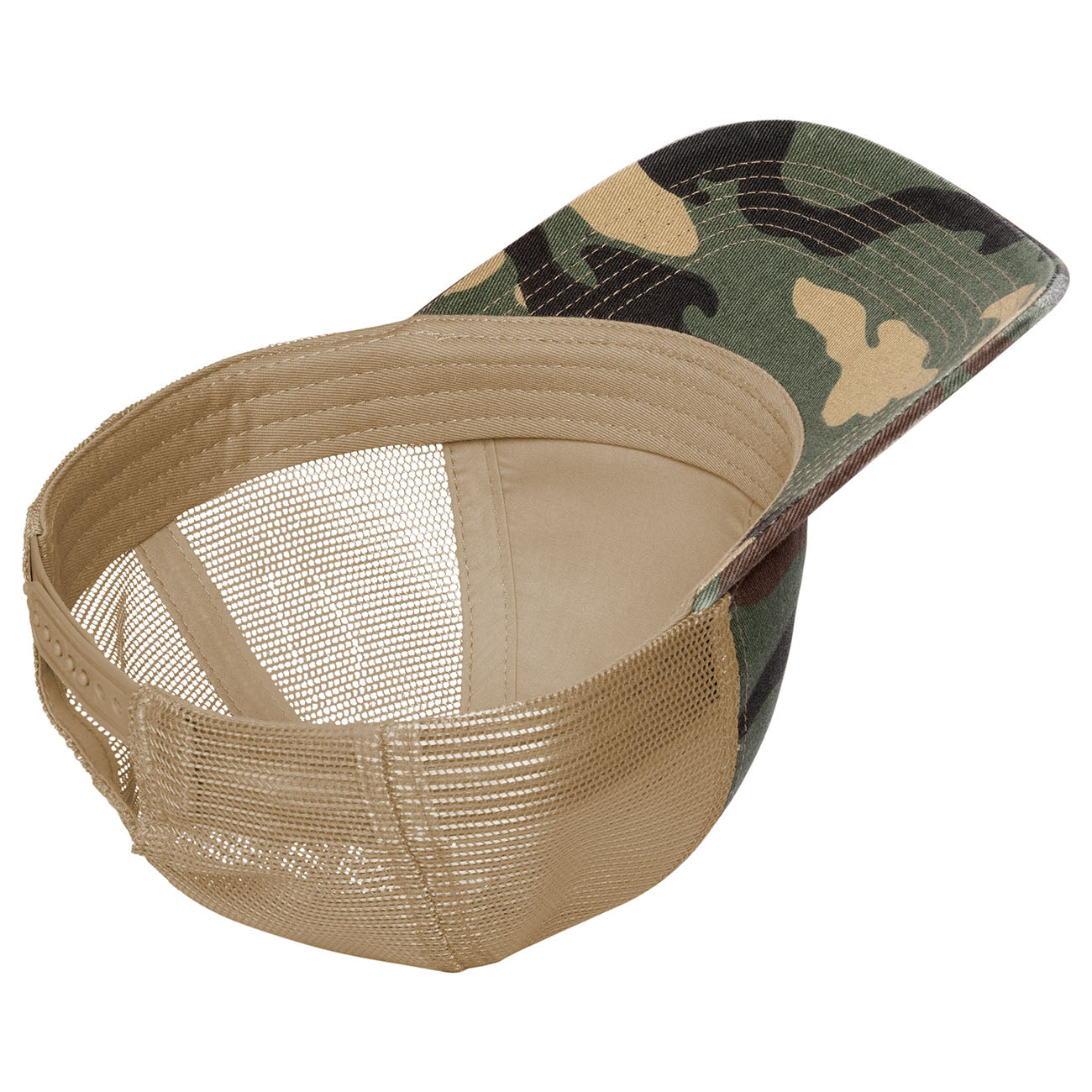 Grey Steel Ball Cap - Port Authority - Distressed Mesh
