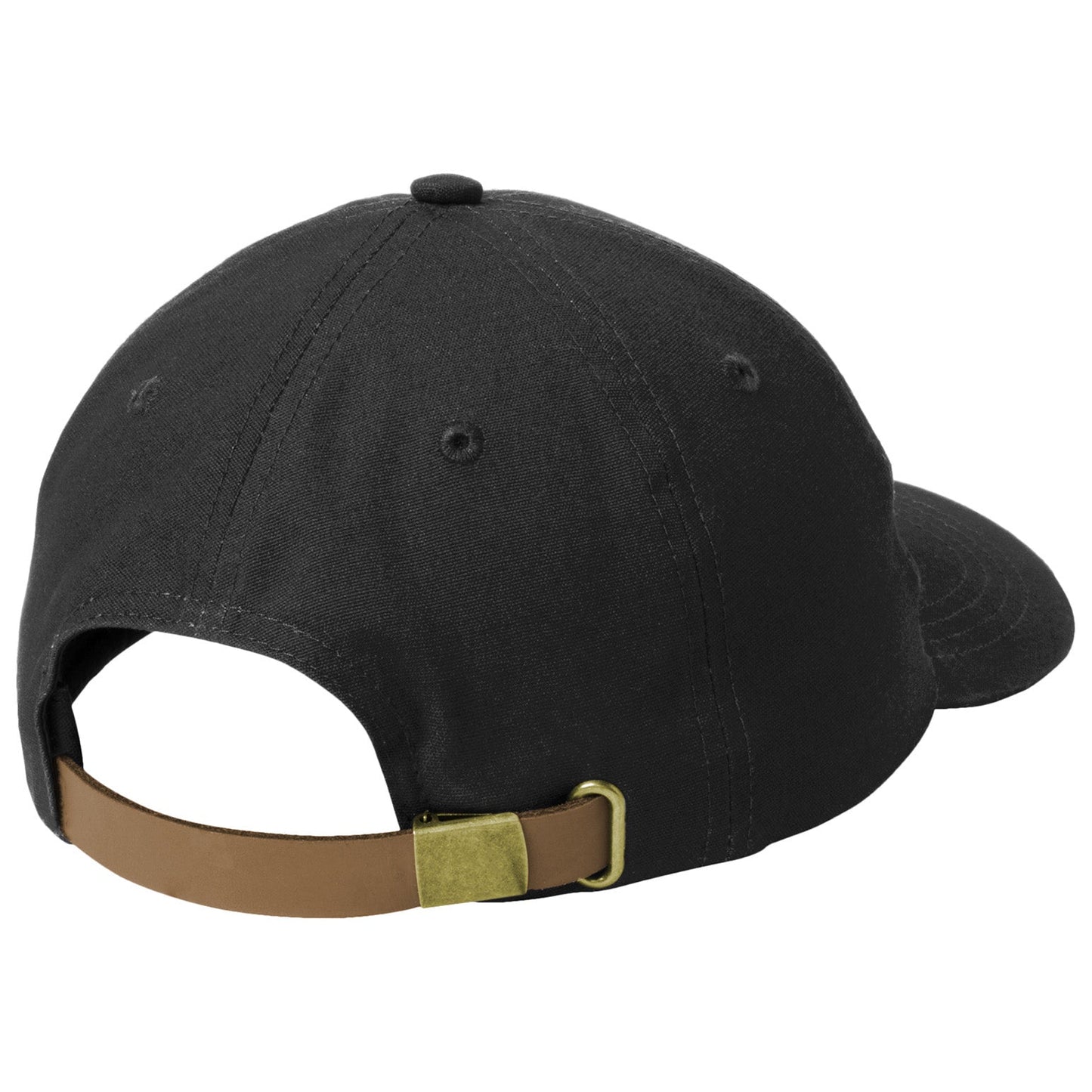 Black Ball Cap - Port Authority - Stylish Leather Strap