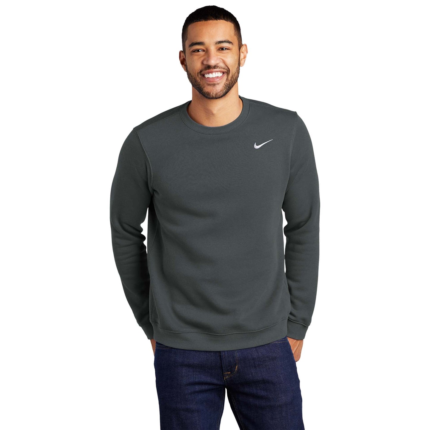 Anthracite Sweatshirt - Nike - Cozy Fleece Design - Comfort