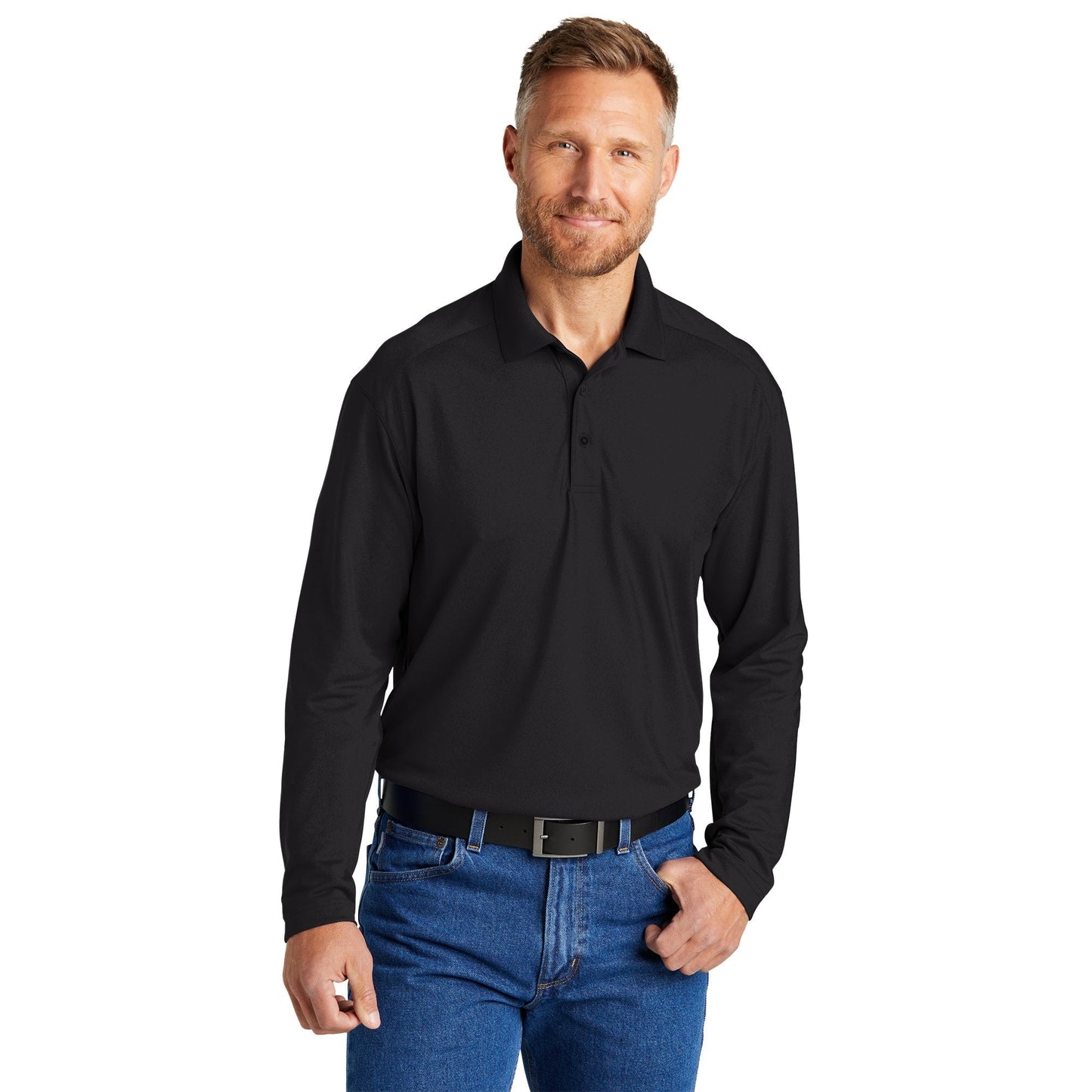 Black Polo Shirts - Cornerstone - Lightweight Comfort