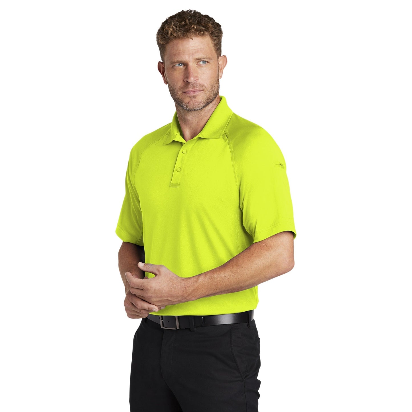 Black Polo Shirt - Cornerstone - Snag-Proof Polyester