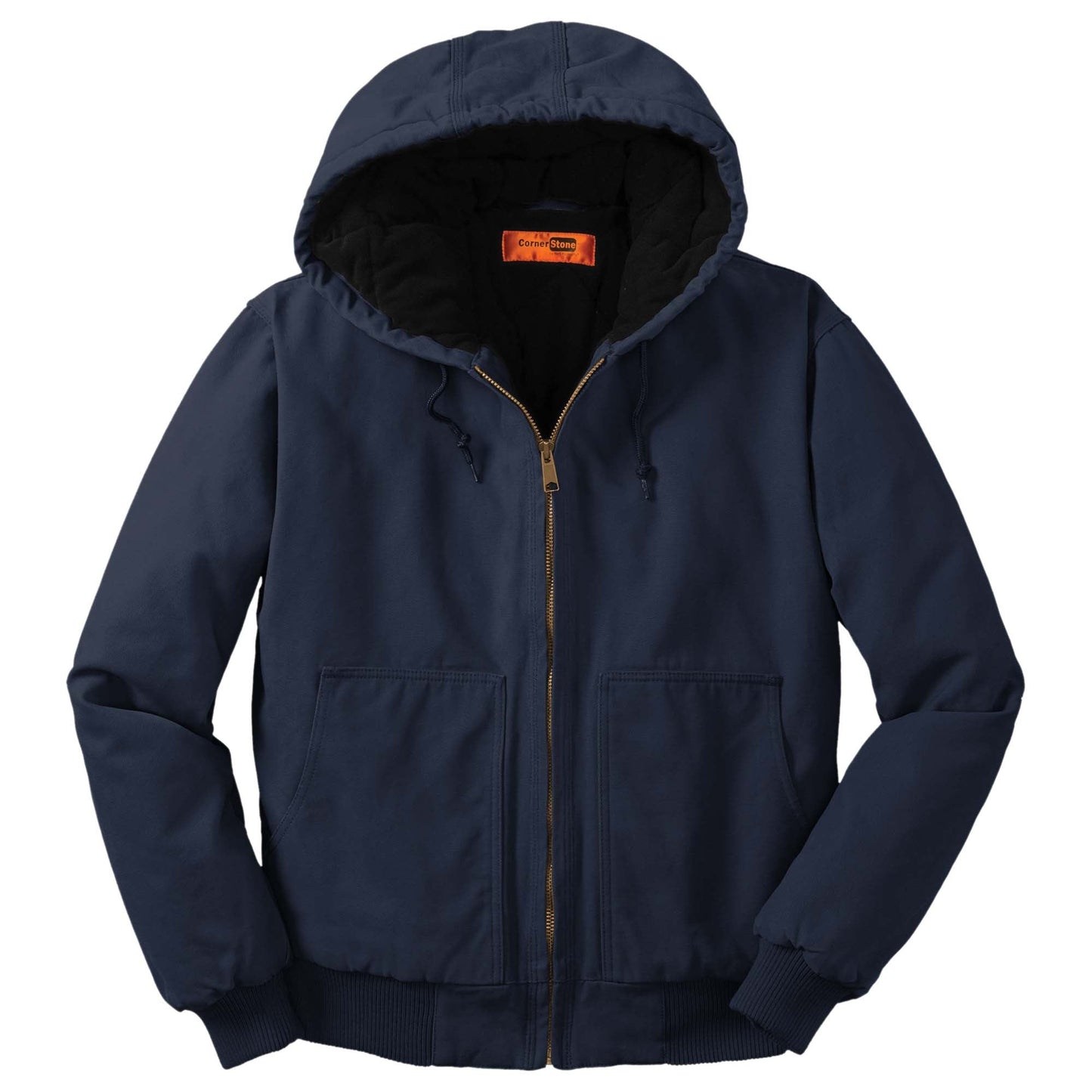 Black Insulated Jacket - Cornerstone - Duck Cloth