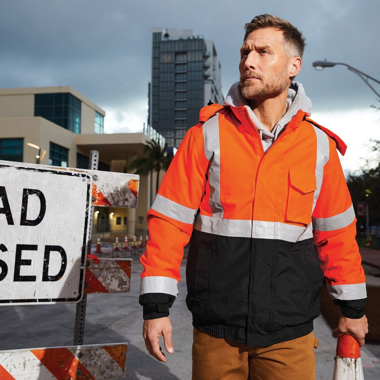 Orange Safety Jacket - Cornerstone - Insulated Waterproof