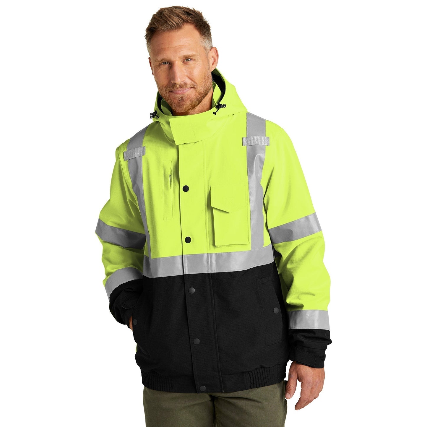 Yellow/Lime Safety Jacket - Cornerstone - Durable Design