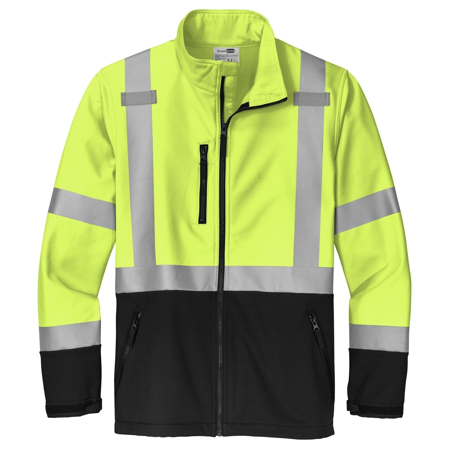 Yellow/Lime Safety Jacket - Cornerstone - Soft Shell