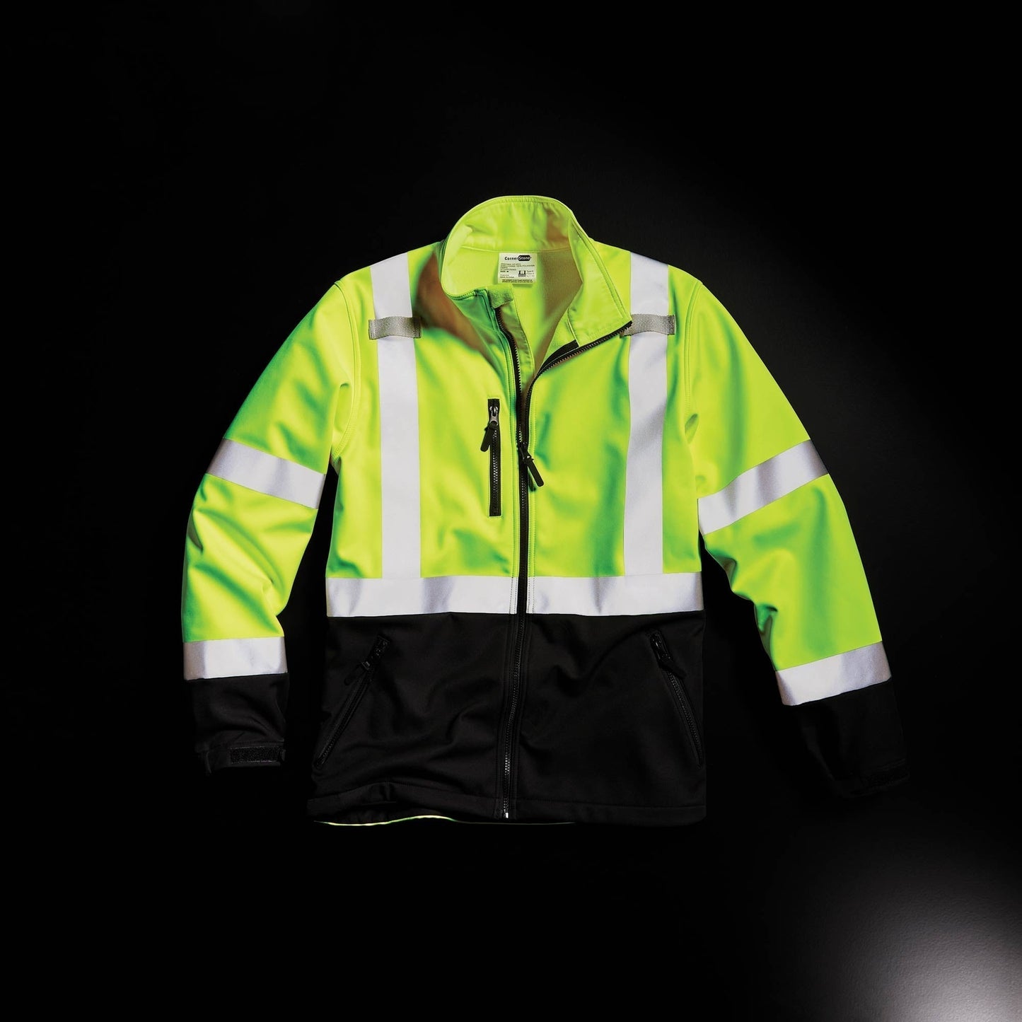 Yellow/Lime Safety Jacket - Cornerstone - Soft Shell