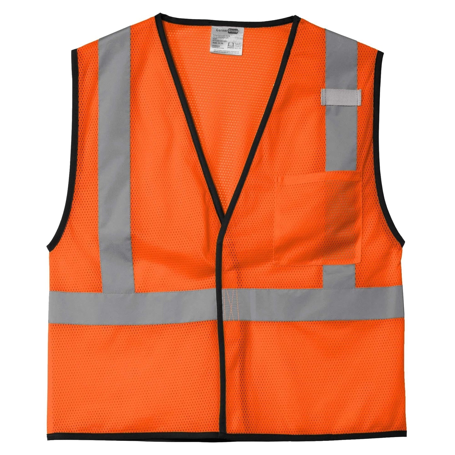 Orange Safety Vest - Cornerstone - Mesh - Durable
