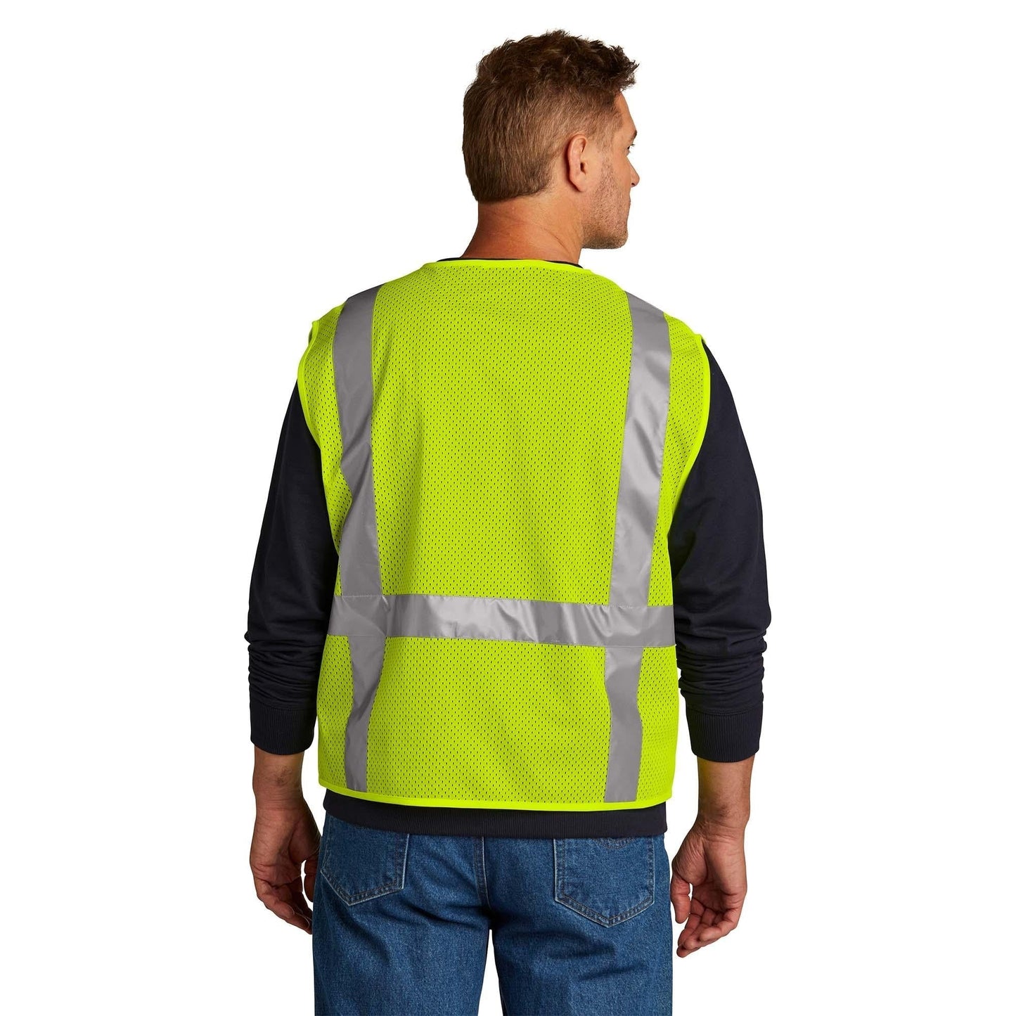Orange Safety Vests - Cornerstone - Reflective Mesh