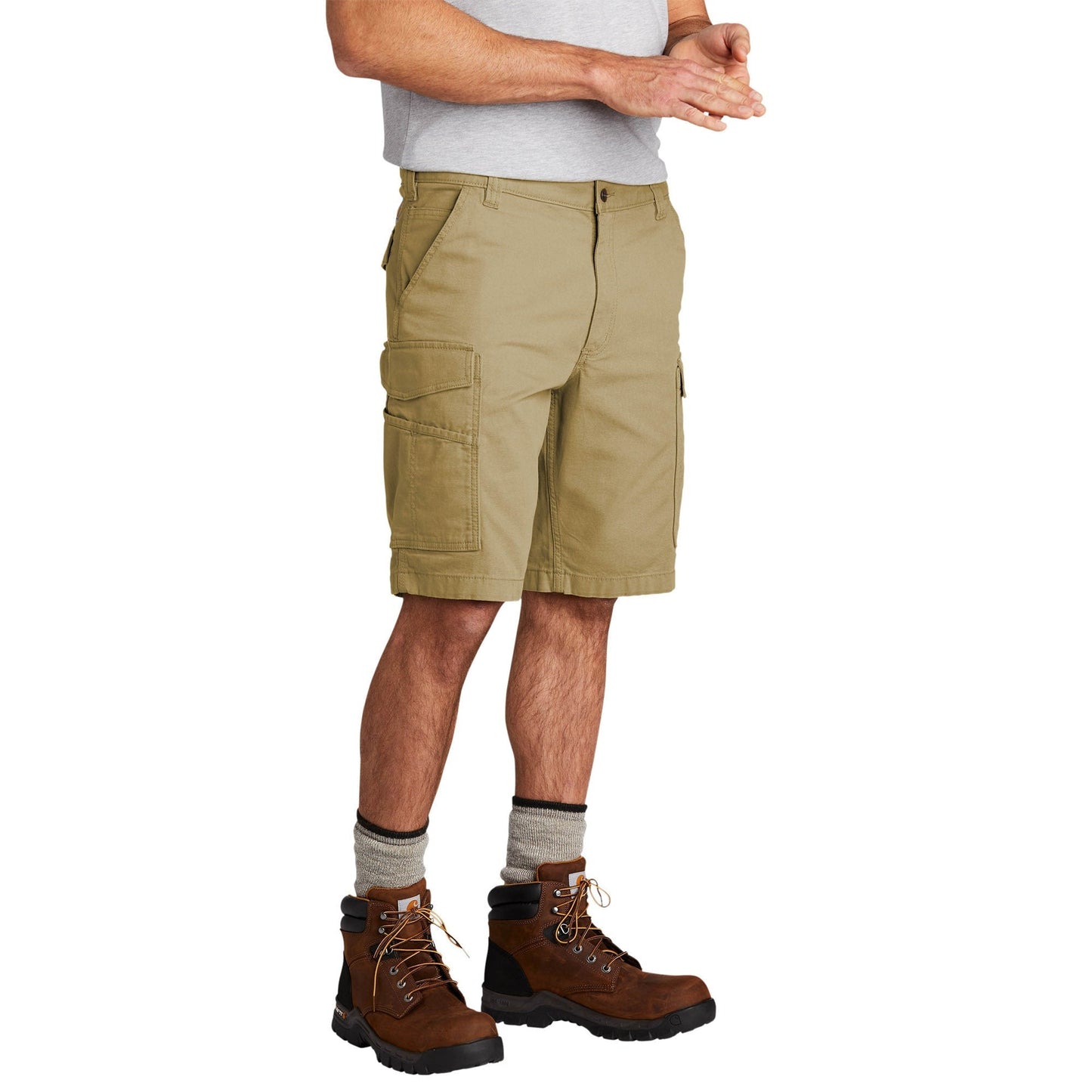 Dark Khaki Shorts - Carhartt - Durable Flex Design