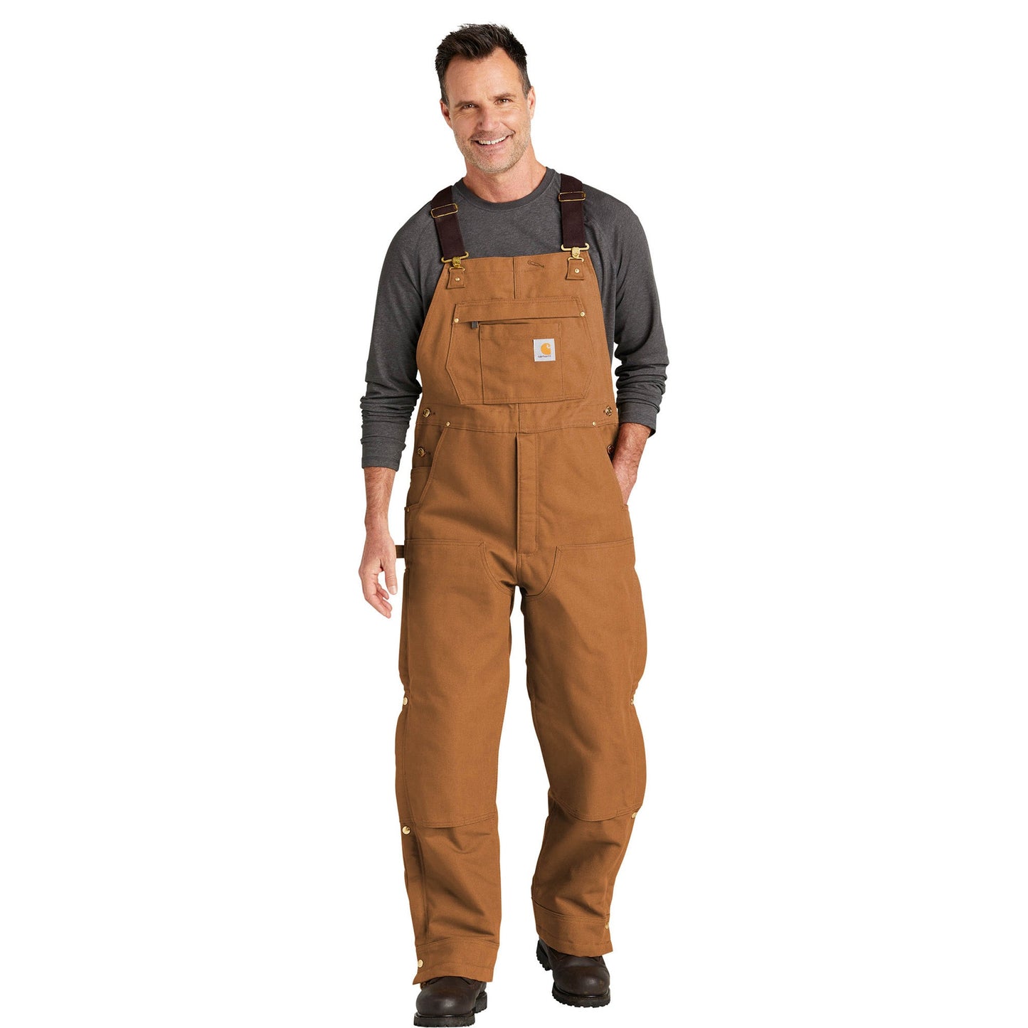 Brown Overalls - Carhartt - Insulated Duck Fabric