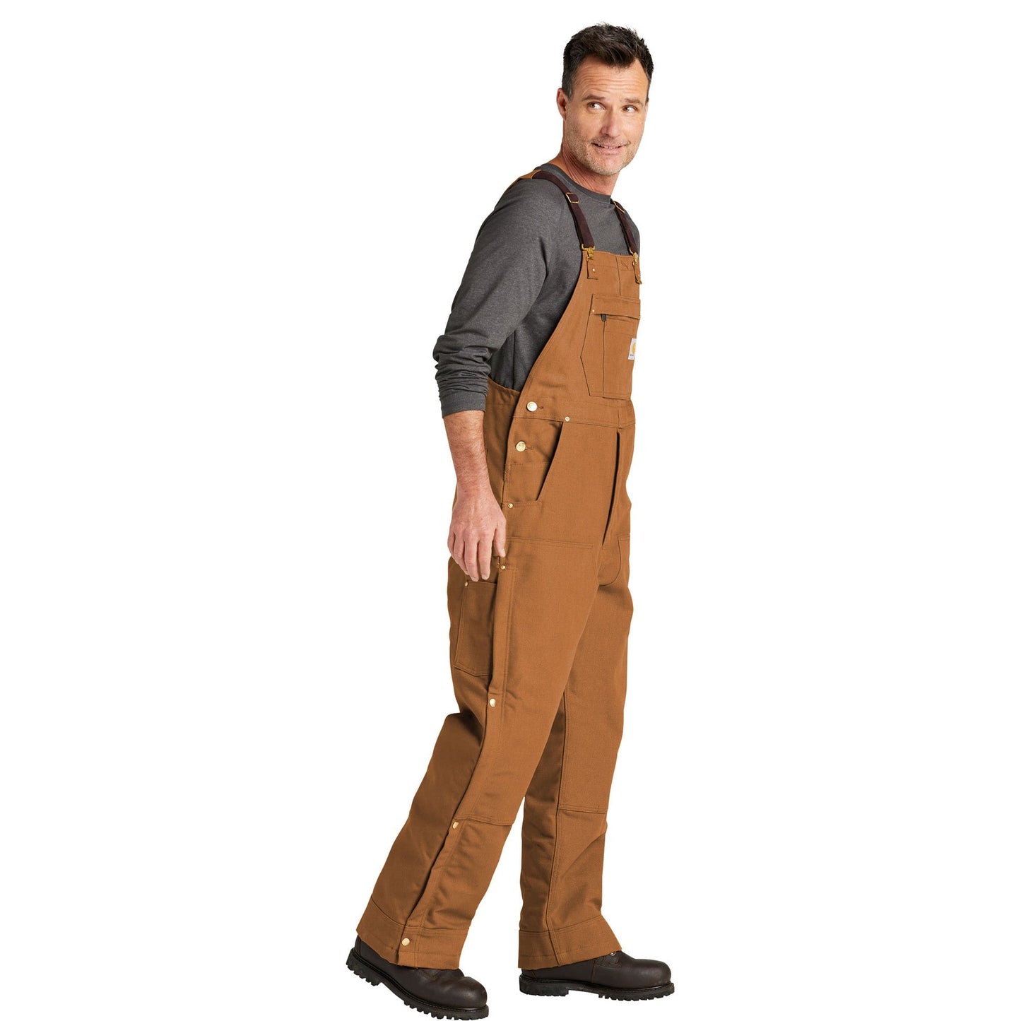 Brown Overalls - Carhartt - Insulated Duck Fabric