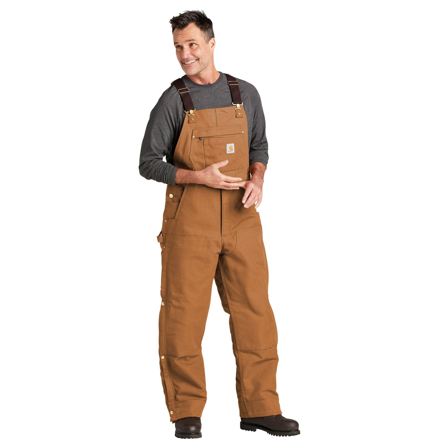 Brown Overalls - Carhartt - Insulated Duck Fabric