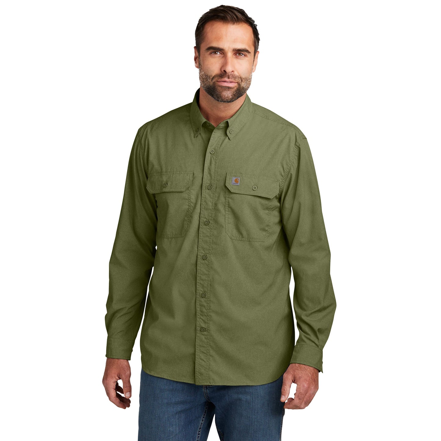Black Button Up Shirts - Carhartt - Comfortable Design