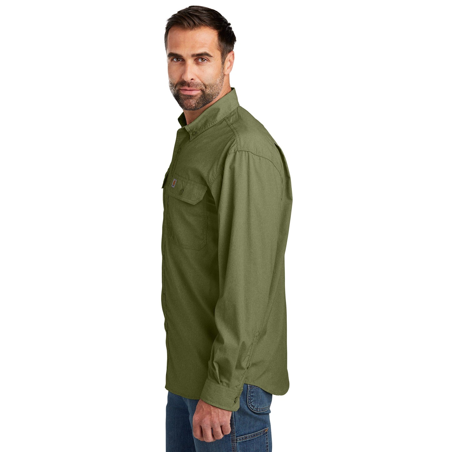 Black Button Up Shirts - Carhartt - Comfortable Design