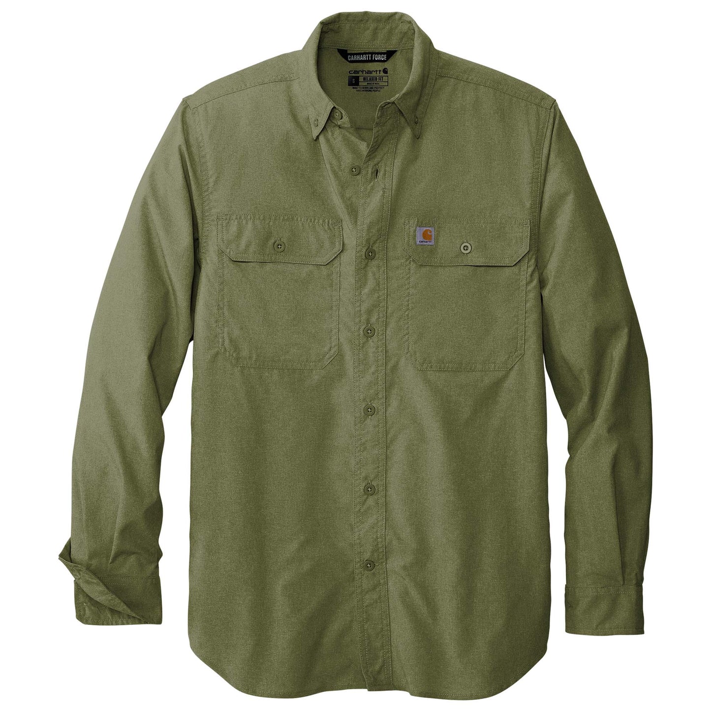 Black Button Up Shirts - Carhartt - Comfortable Design
