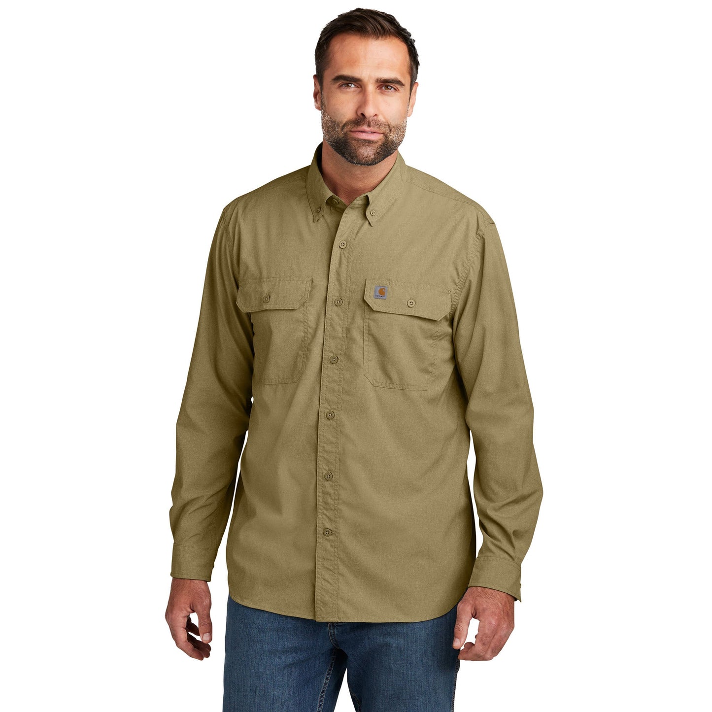 Black Button Up Shirts - Carhartt - Comfortable Design