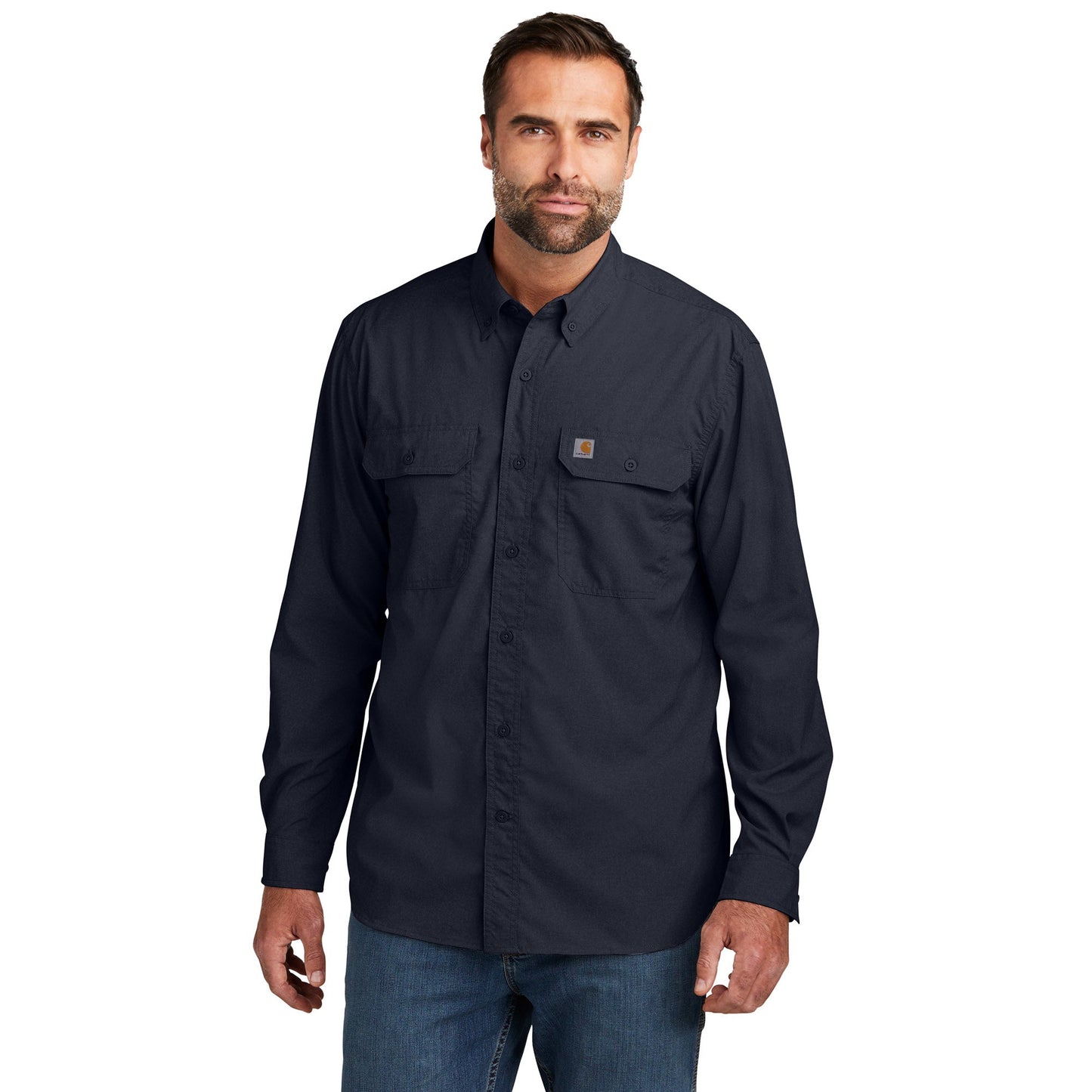 Black Button Up Shirts - Carhartt - Comfortable Design