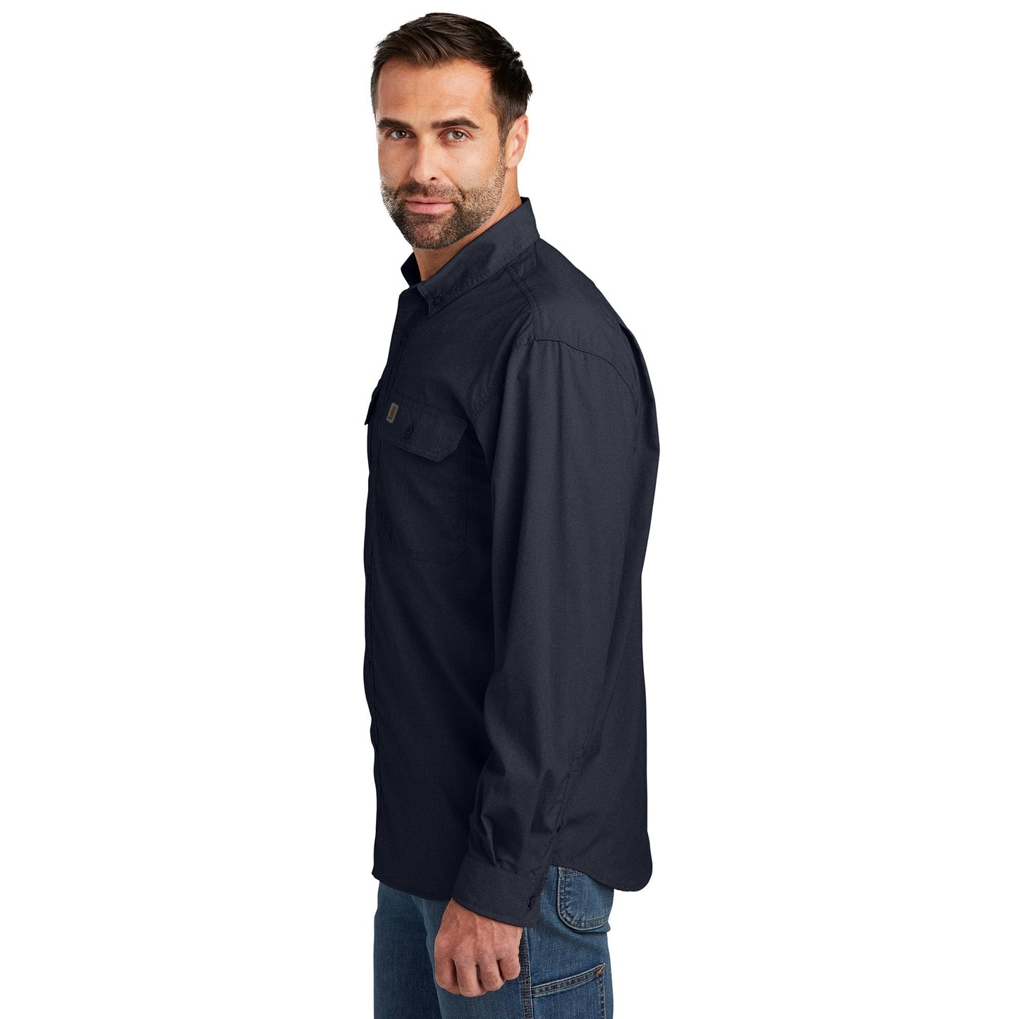 Black Button Up Shirts - Carhartt - Comfortable Design