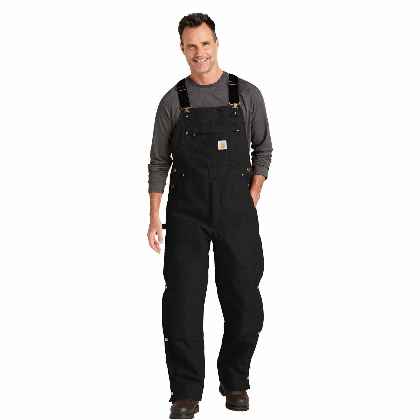 Black Insulated Overalls - Carhartt - Durable Design
