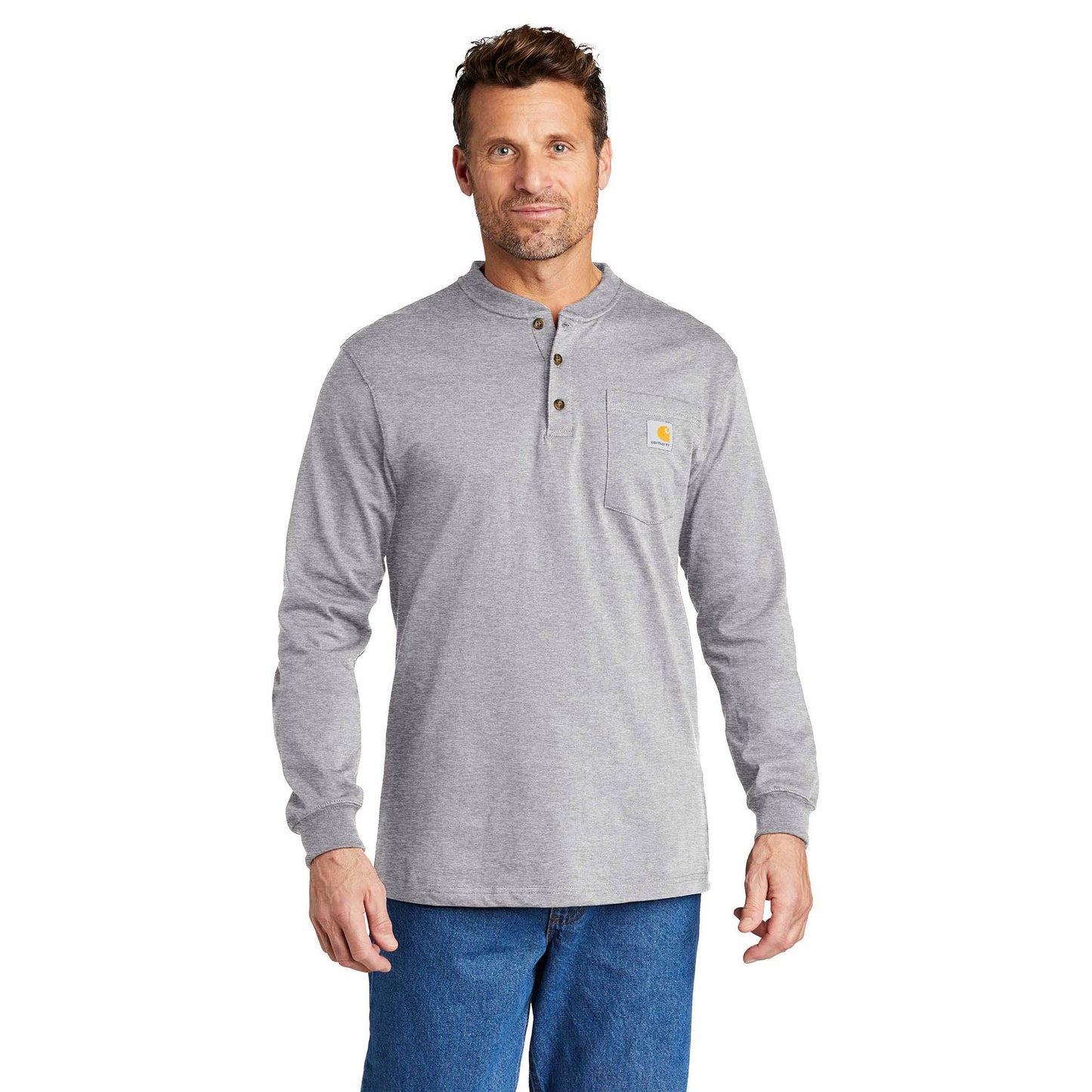 Black Durable Henley Shirt - Carhartt - Comfortable Fit