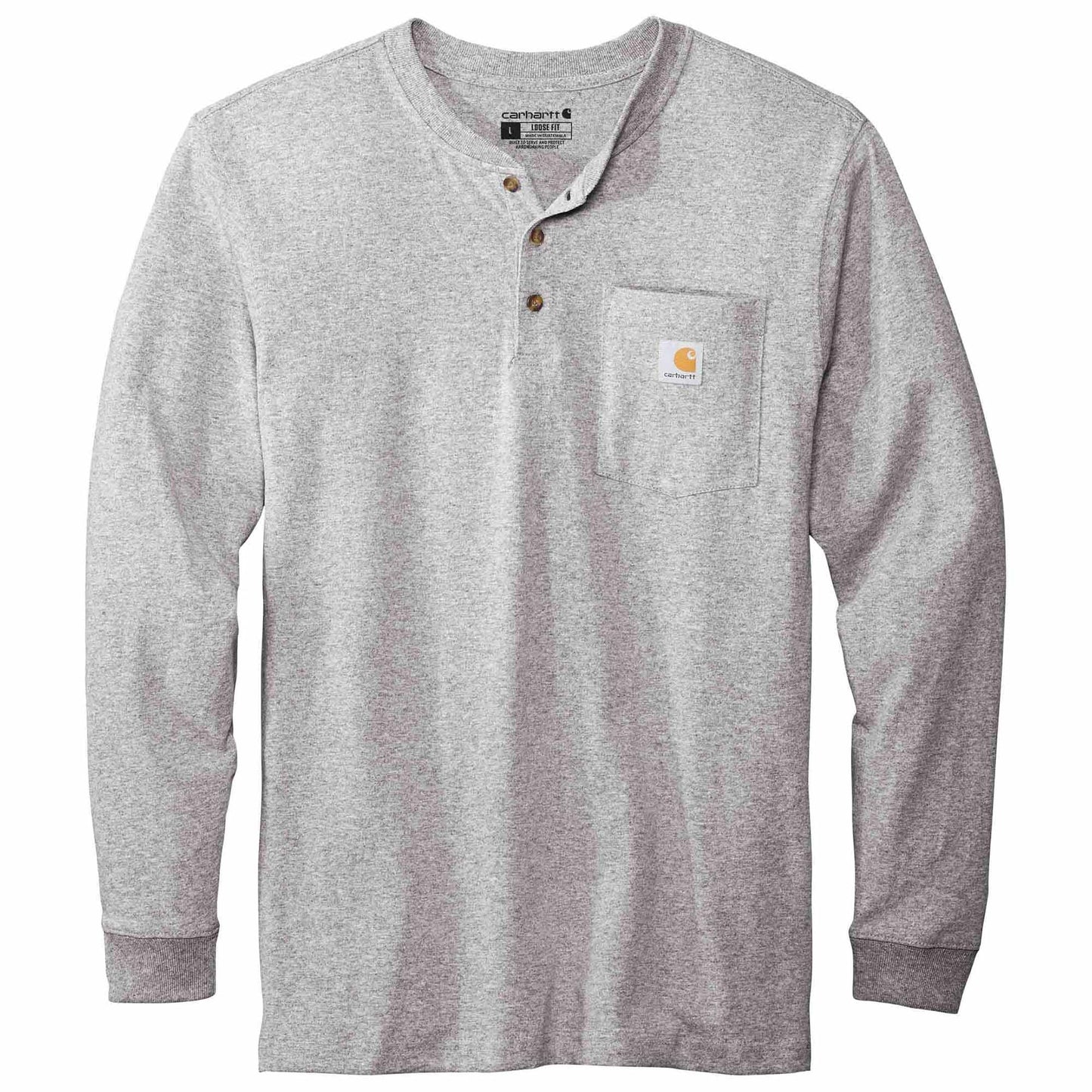 Black Durable Henley Shirt - Carhartt - Comfortable Fit
