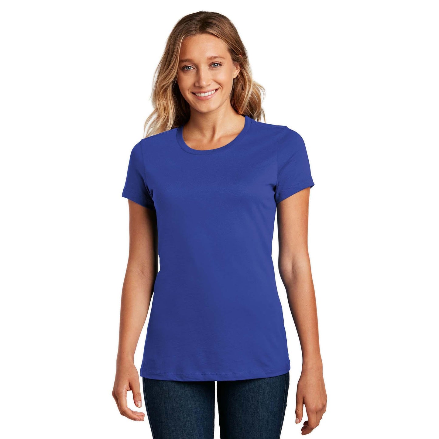 Jet Black T-Shirts - District - Combed Cotton Fabric