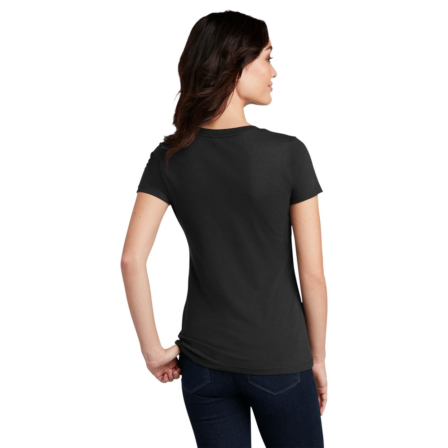 Black T-Shirts - District - Comfy Blend Tee - Soft Cotton Blend