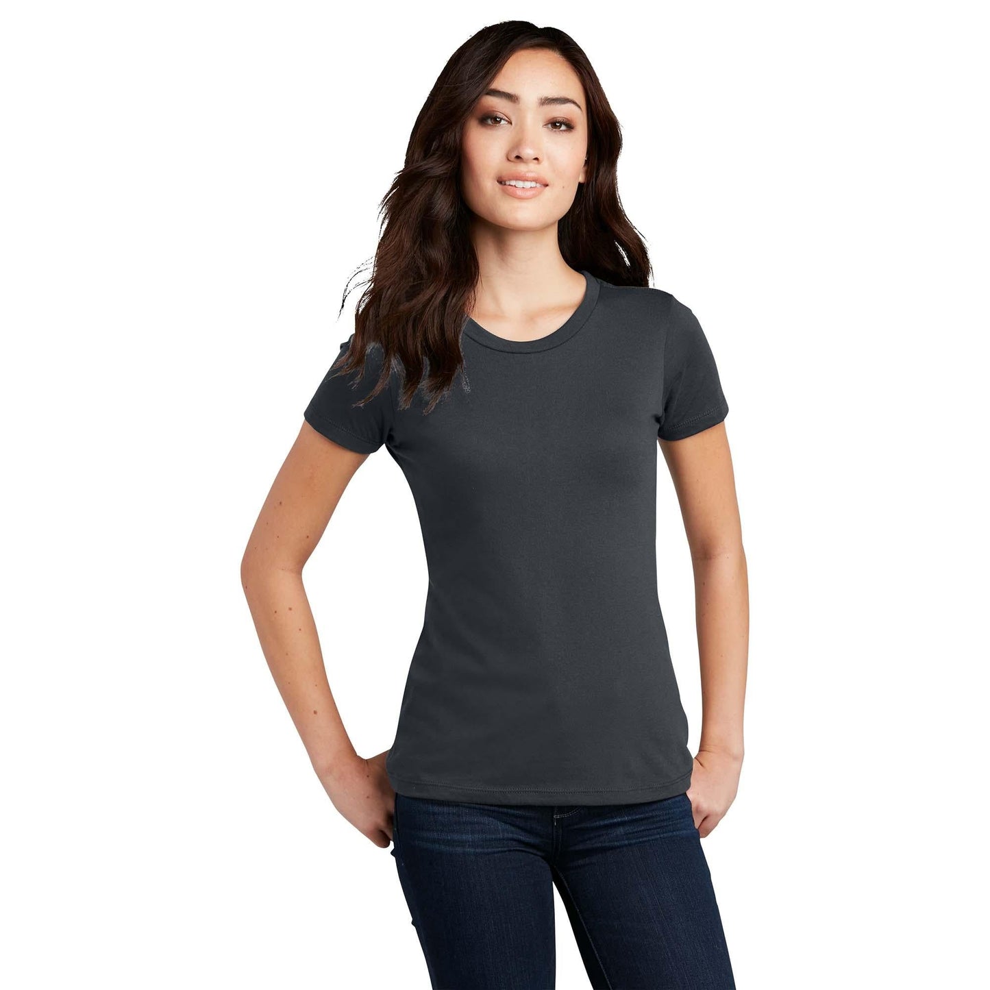 Black T-Shirts - District - Comfy Blend Tee - Soft Cotton Blend