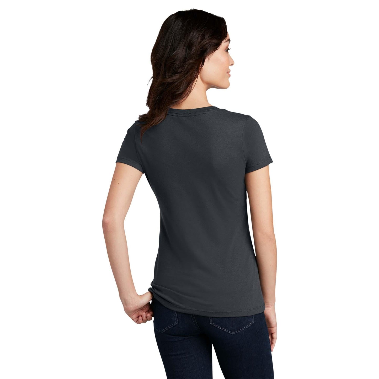 Black T-Shirts - District - Comfy Blend Tee - Soft Cotton Blend