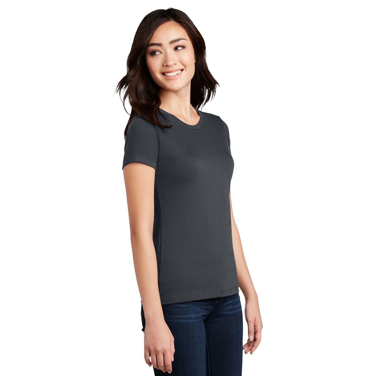 Black T-Shirts - District - Comfy Blend Tee - Soft Cotton Blend