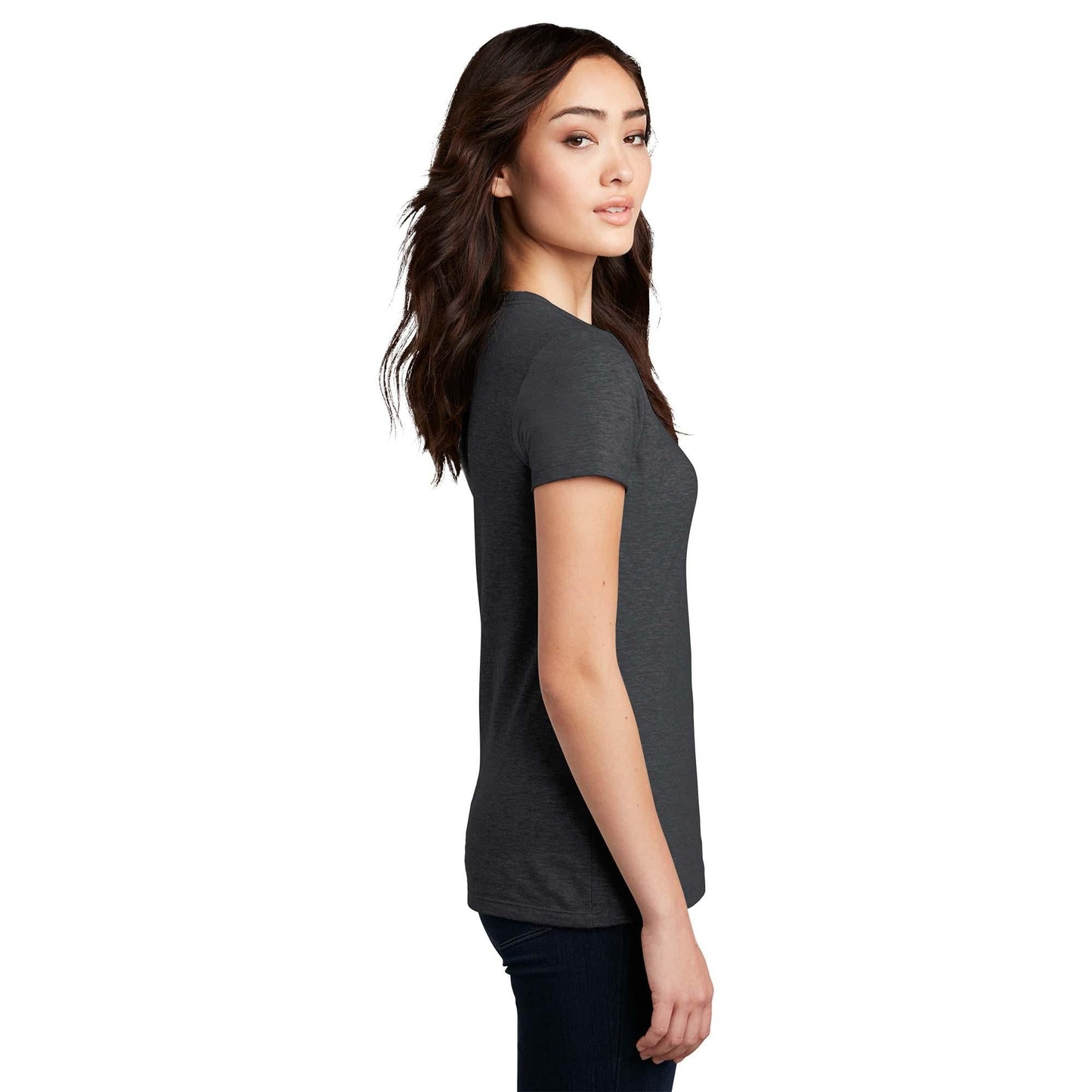 Black T-Shirts - District - Comfy Blend Tee - Soft Cotton Blend